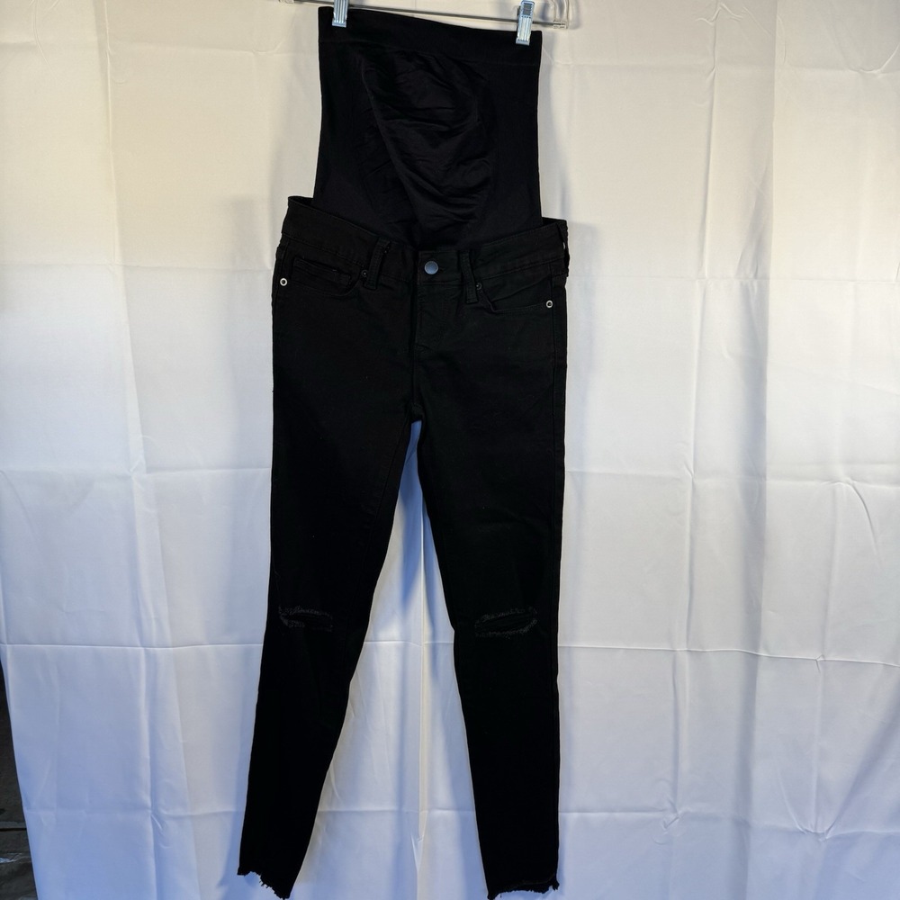 BLANQI Women's Black Denim MaternityPostpartum Belly Support Skinny Jeans Size 0